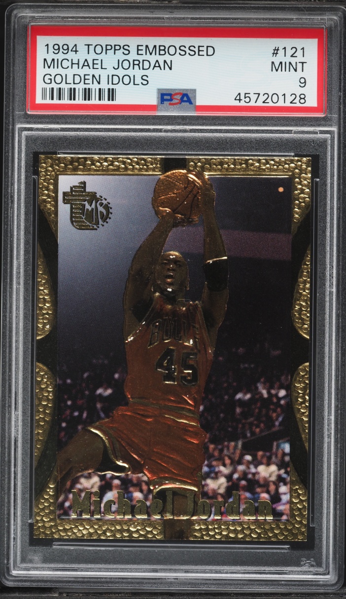 1994 Topps Embossed Golden Idols Michael Jordan #121 PSA 9 MINT