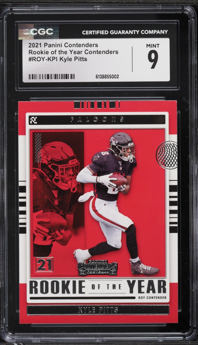 2021 Panini Contenders ROY Kyle Pitts ROOKIE #ROY-KPI CGC 9 MINT