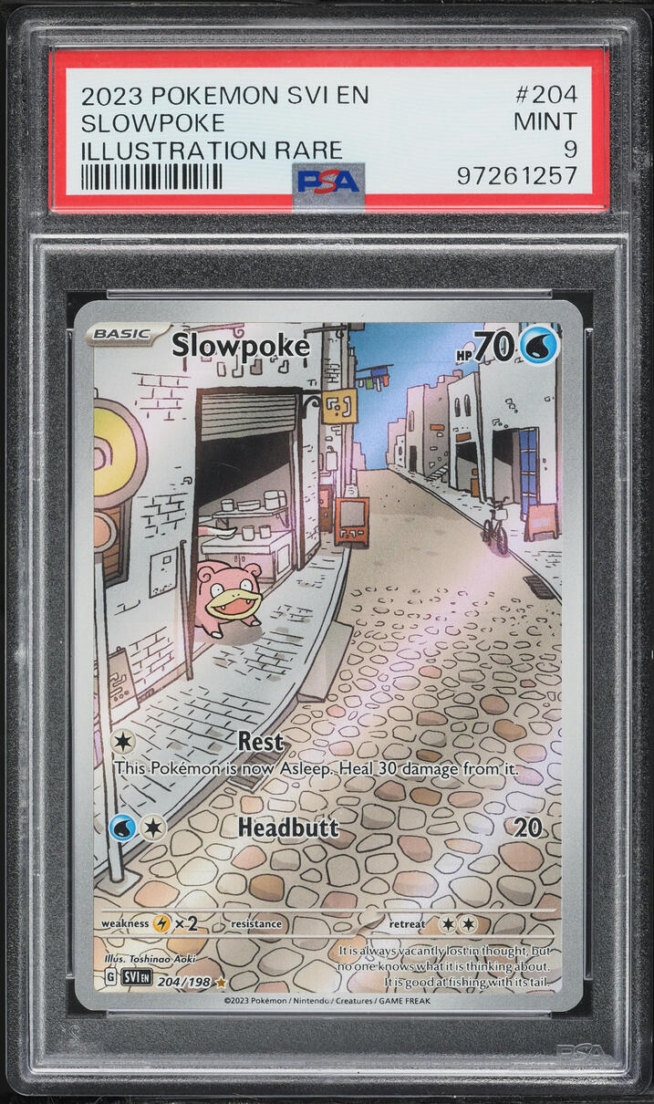 2023 Pokemon Scarlet & Violet IR Slowpoke #204 PSA 9 MINT