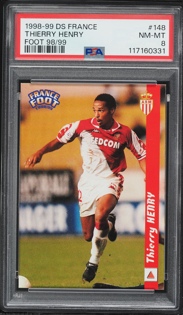 1998 DS France Foot Thierry Henry ROOKIE #148 PSA 8 NM-MT