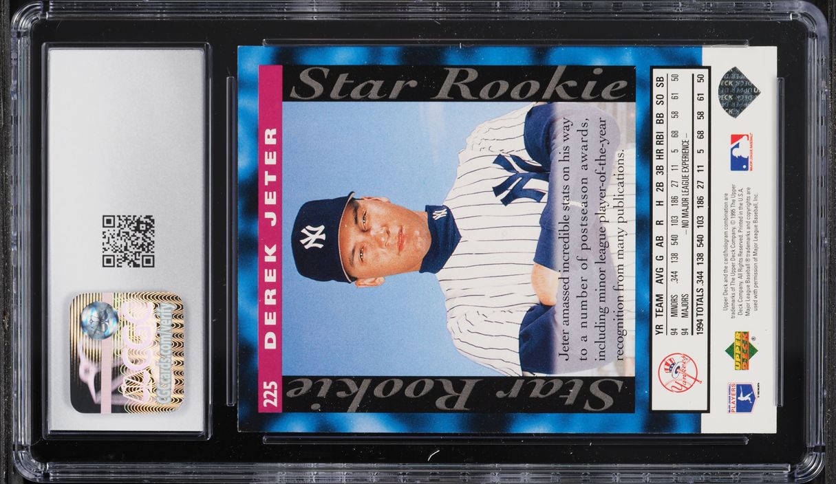 1995 Upper Deck Derek Jeter ROOKIE #225 CGC 6.5 EXMT+