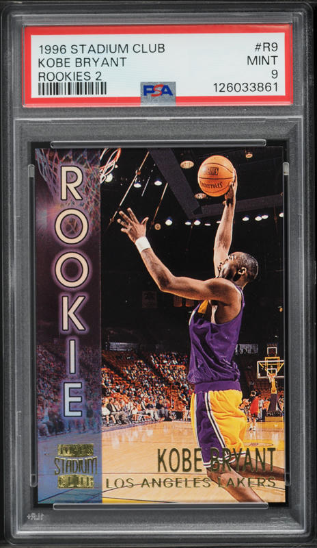 1996 Stadium Club Showcase Kobe Bryant ROOKIE #RS11 BGS 9.5 GEM