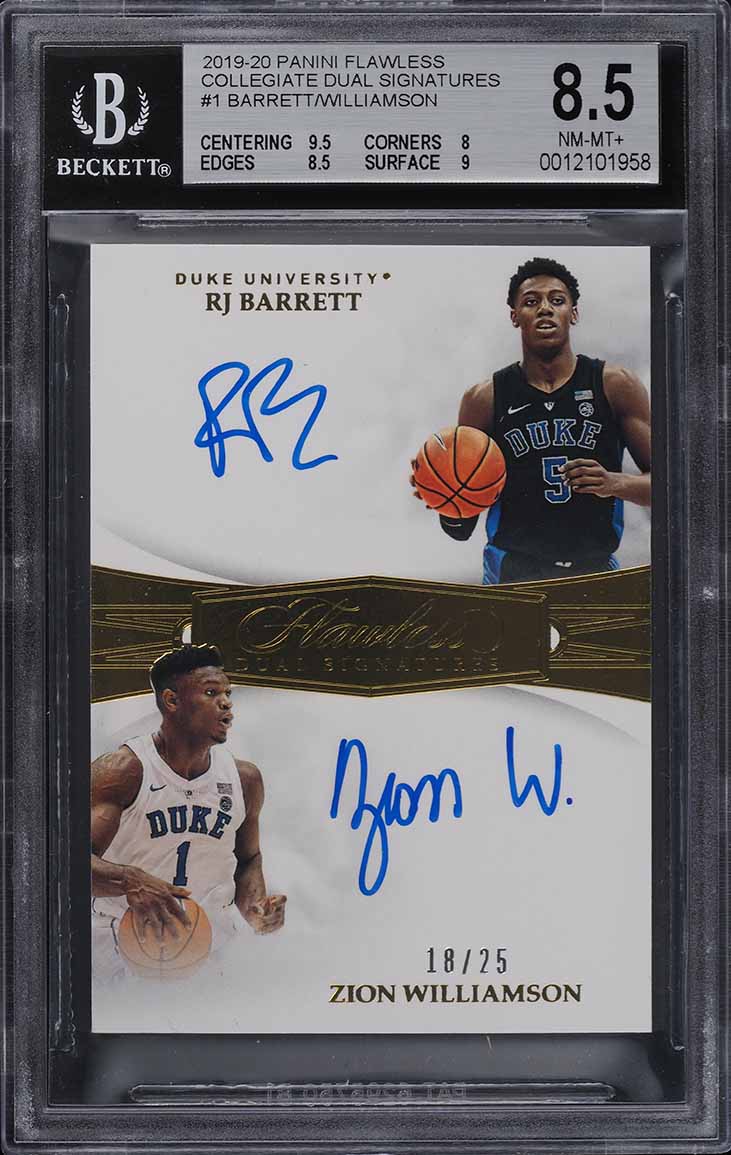 2019 Select Premier Level RJ Barrett ROOKIE #157 PSA 9 MINT on