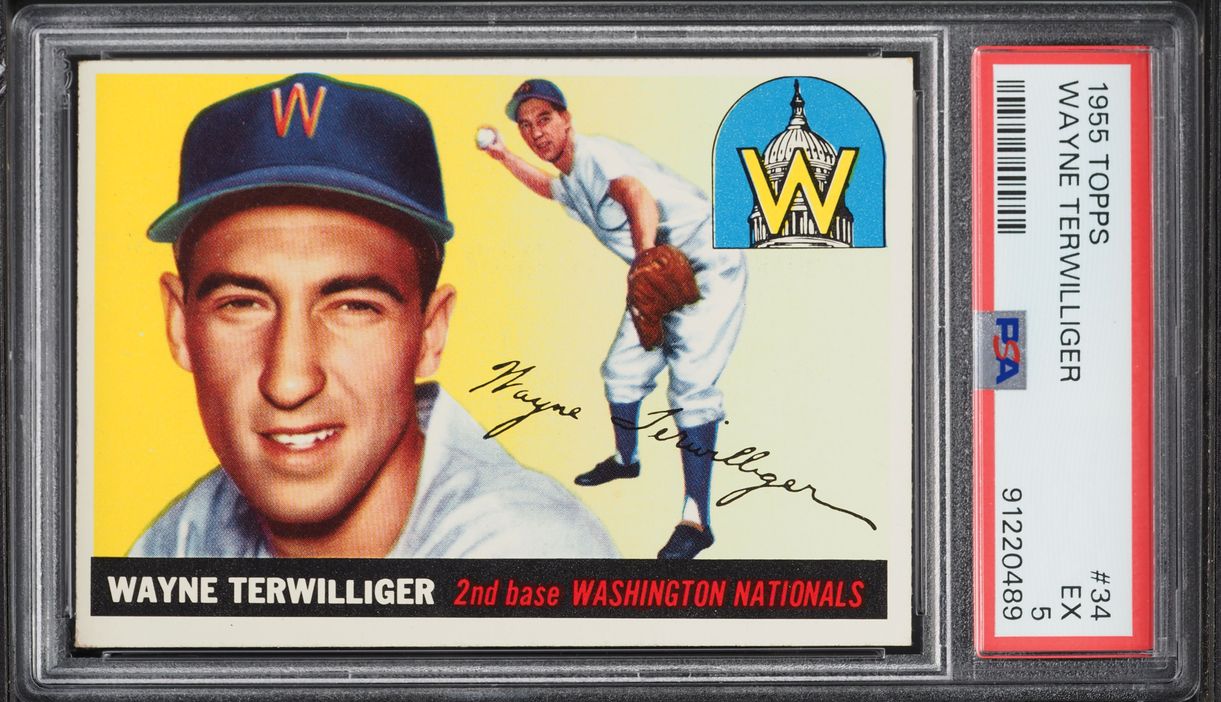 1955 Topps Wayne Terwilliger #34 PSA 5 EX