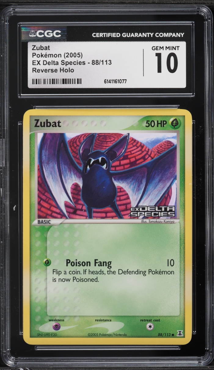 2005 Pokemon EX Delta Species Reverse Holo Zubat #88 CGC 10 GEM MINT