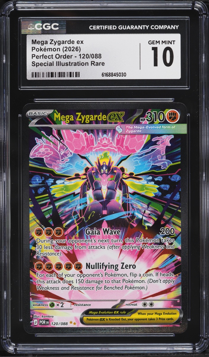 2026 Pokemon Mega Evolution Perfect Order SIR Mega Zygarde EX #120 CGC 10 GEM MINT