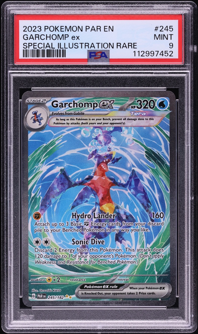 2023 Pokemon Scarlet & Violet Paradox Rift SIR Garchomp ex #245 PSA 9 MINT