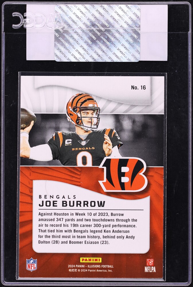 2024 Panini Illusions Retail Joe Burrow #16 CGC AUTH