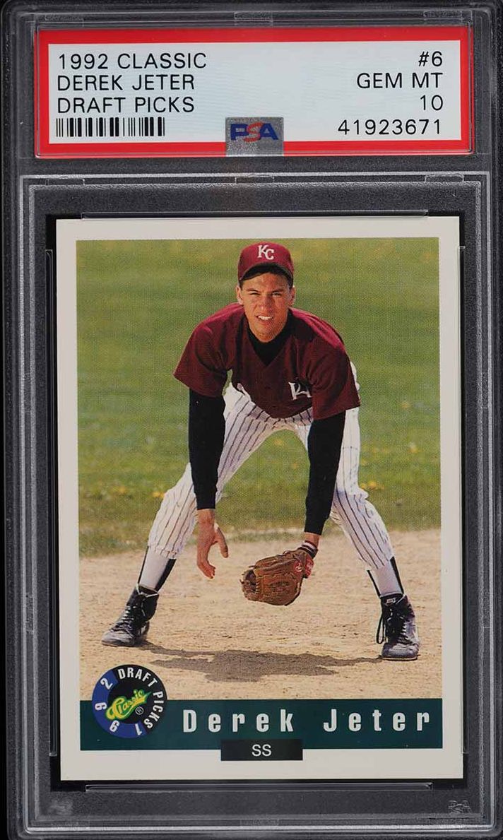 1992 Classic Draft Picks Derek Jeter ROOKIE #6 PSA 10 GEM MINT on