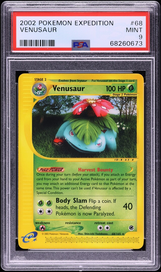 2002 Pokemon Expedition Venusaur #68 PSA 9 MINT