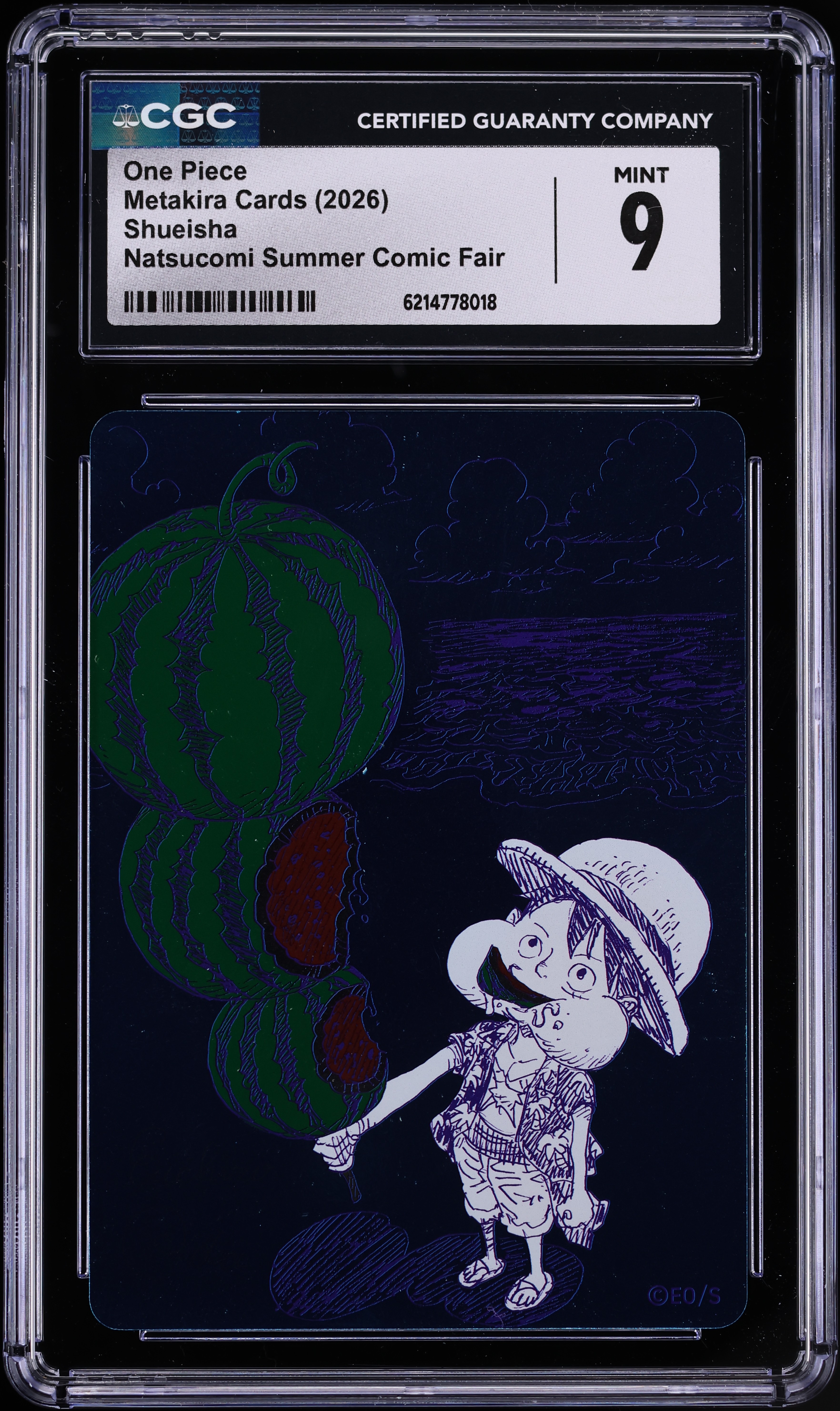2026 Shueisha Metakira Cards Natsucomi Summer Comic Fair One Piece CGC 9 MINT