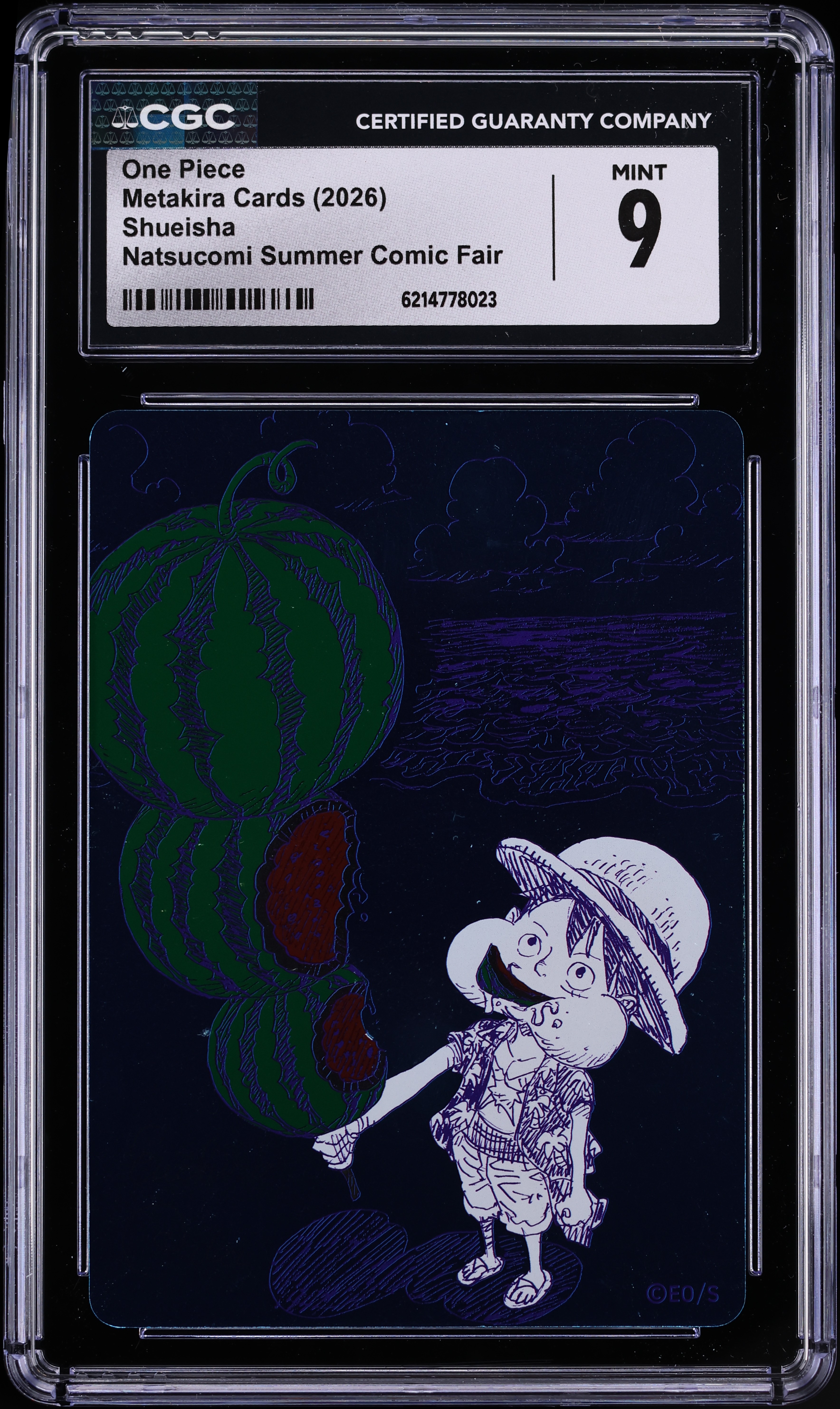 2026 Shueisha Metakira Cards Natsucomi Summer Comic Fair One Piece CGC 9 MINT