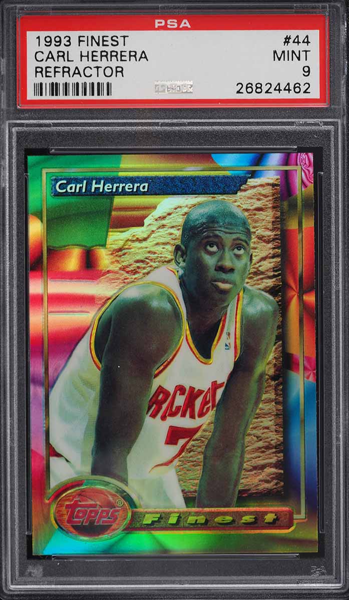 1993 Finest Refractor Carl Herrera #44 PSA MINT on Fanatics Collect