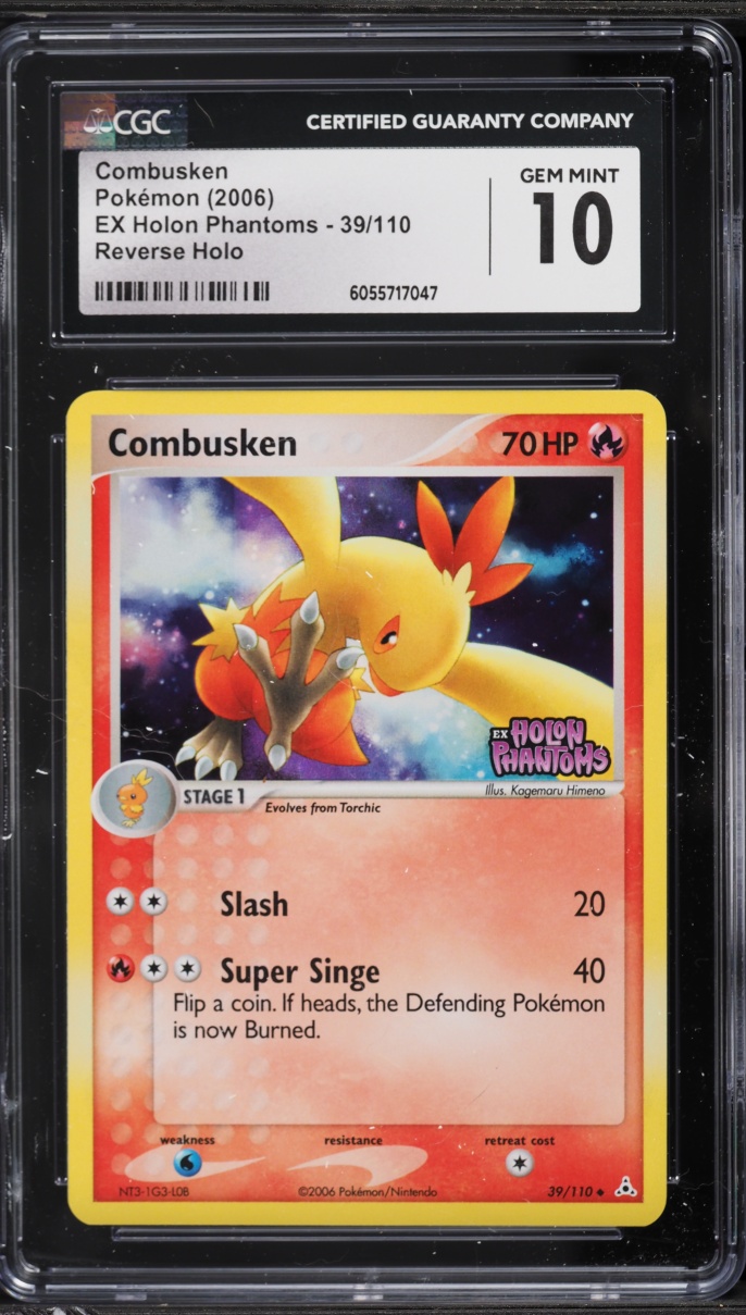 2006 Pokemon EX Holon Phantoms Reverse Holo Combusken #39 CGC 10 GEM MINT