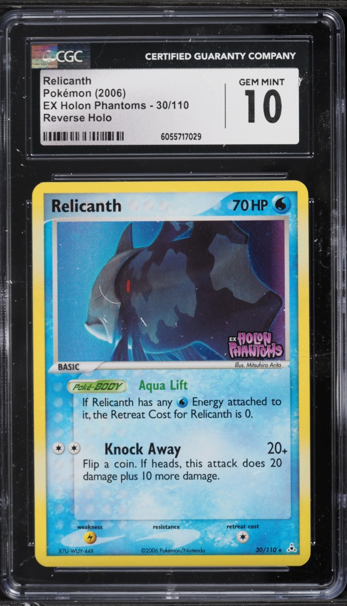 2006 Pokemon EX Holon Phantoms Reverse Holo Relicanth #30 CGC 10 GEM MINT