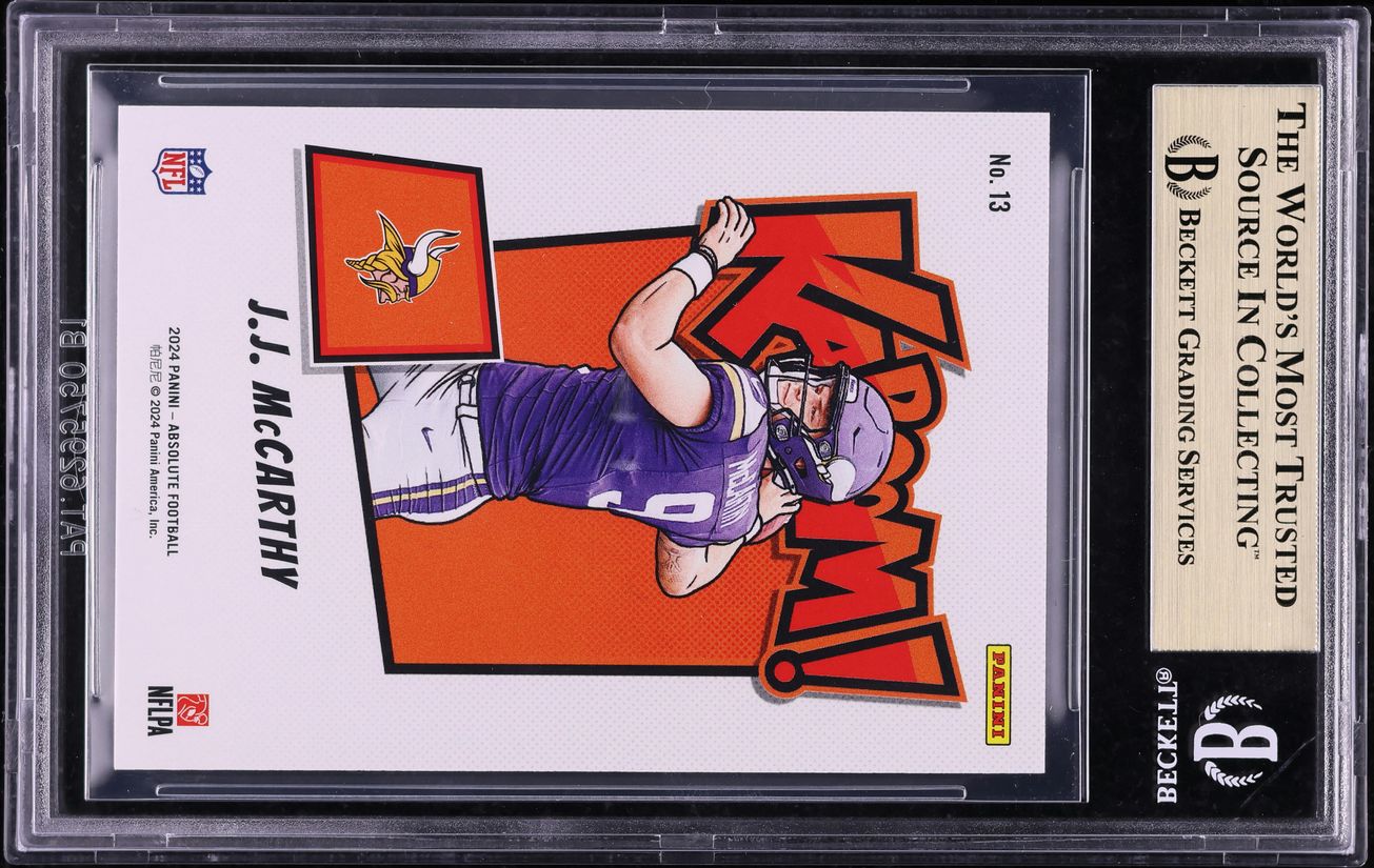 2024 Absolute Kaboom Horizontal JJ McCarthy ROOKIE #13 BGS 9.5 GEM MINT