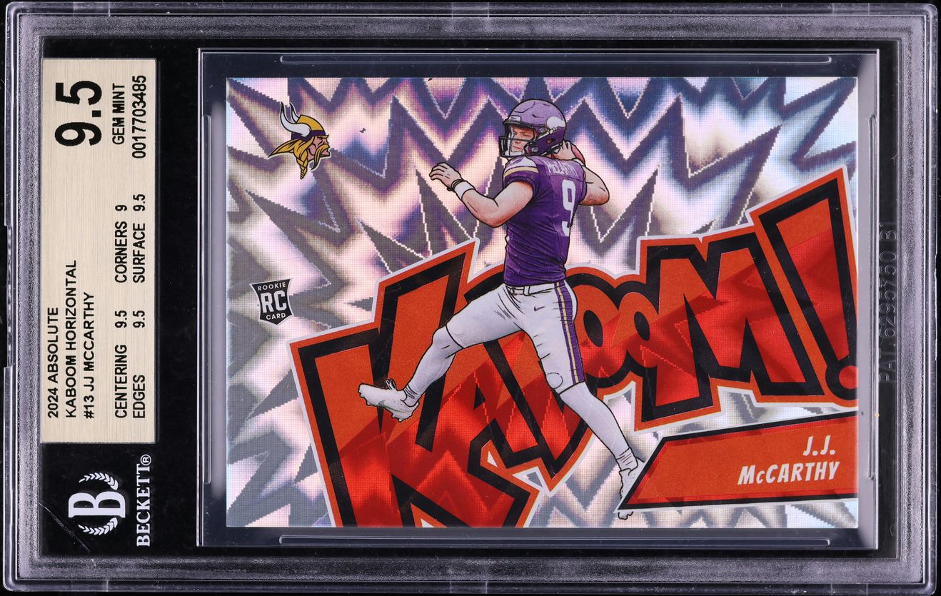 2024 Absolute Kaboom Horizontal JJ McCarthy ROOKIE #13 BGS 9.5 GEM MINT