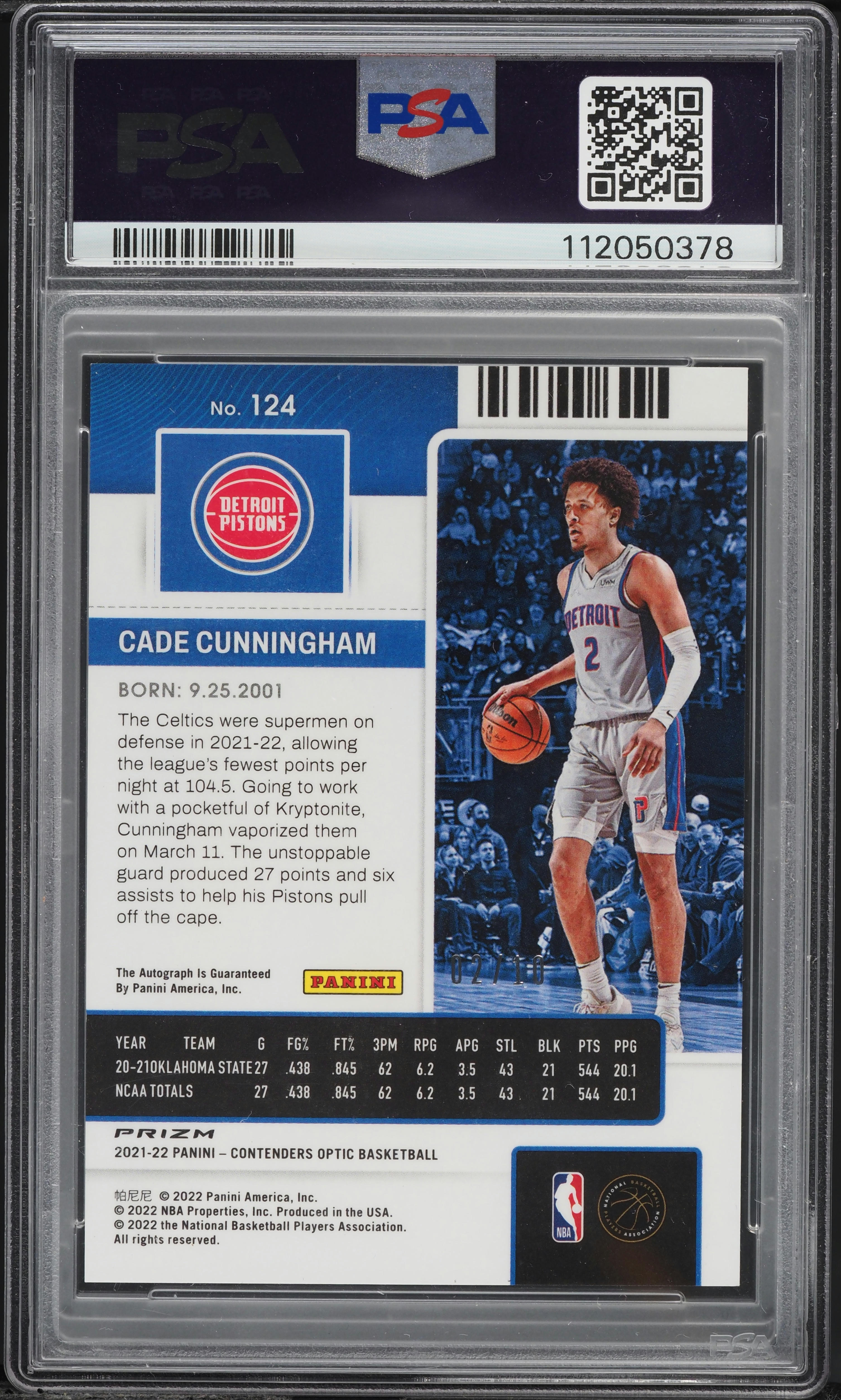 Panini Brandon Clarke RC Gold auto/10 鑑定 Panini Brandon Clarke RC Gold auto/10 鑑定