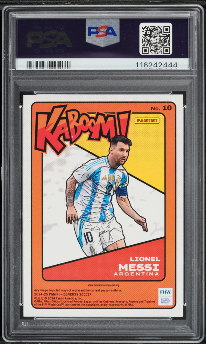 2024 Donruss FIFA Kaboom! Lionel Messi #10 PSA 9 MINT
