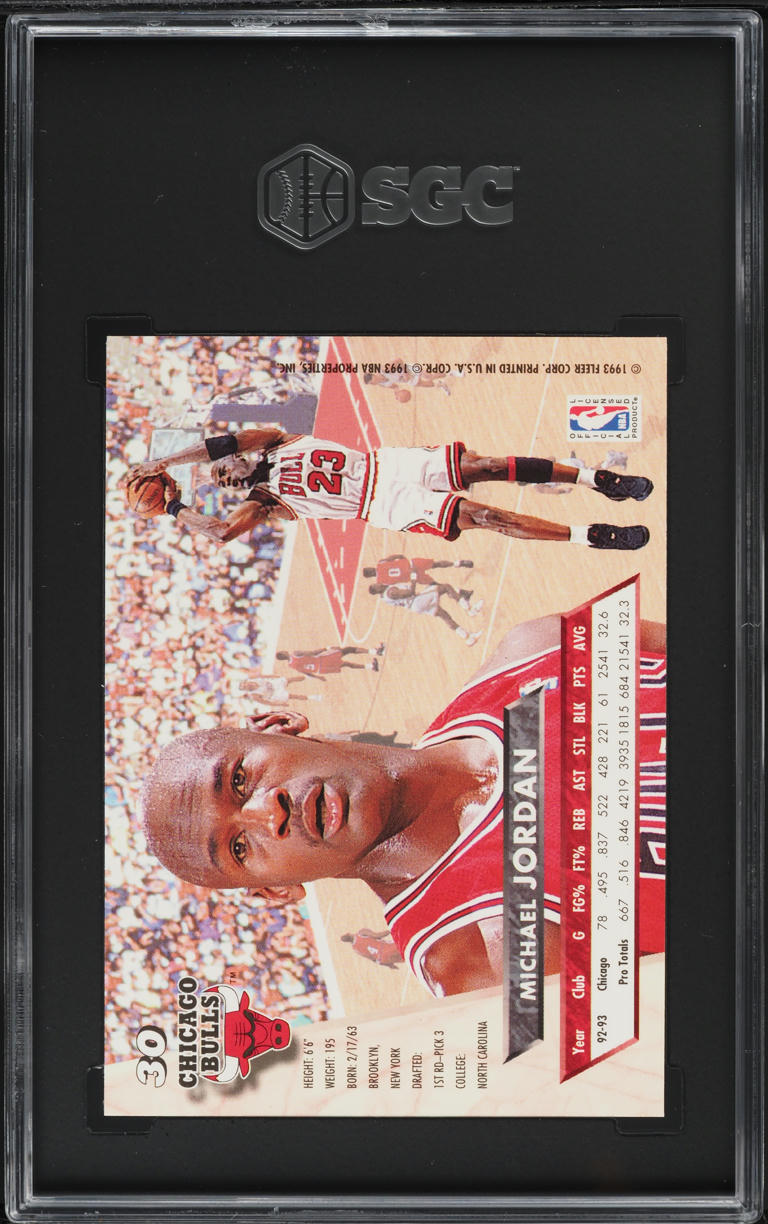 1993 Ultra Basketball Michael Jordan #30 SGC 8.5 NM-MT+
