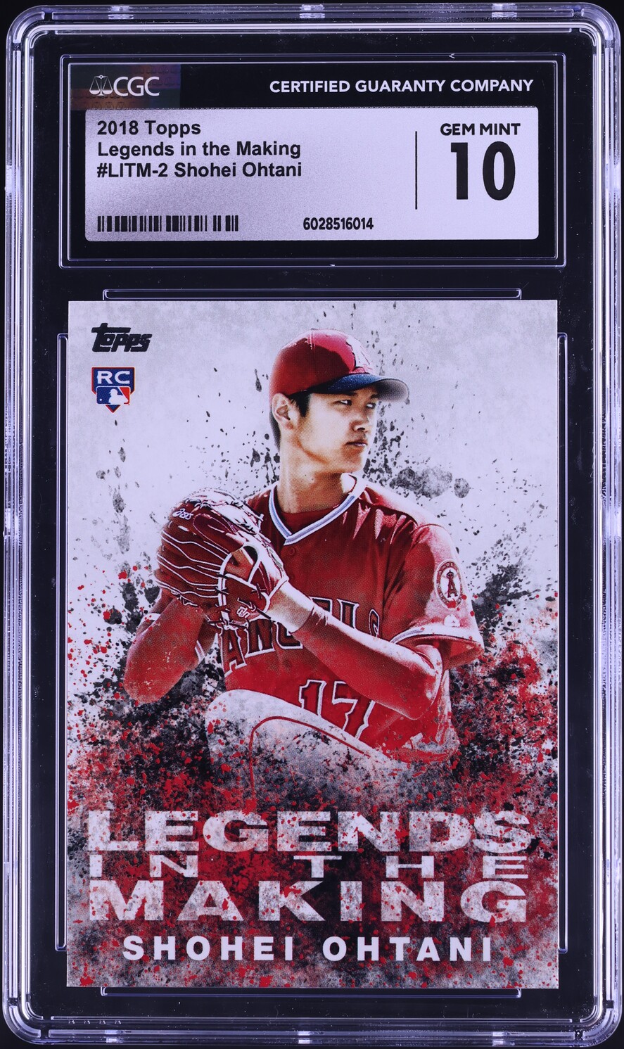 2018 Topps Legends In The Making Shohei Ohtani ROOKIE #LITM-2 CGC 10 GEM MINT