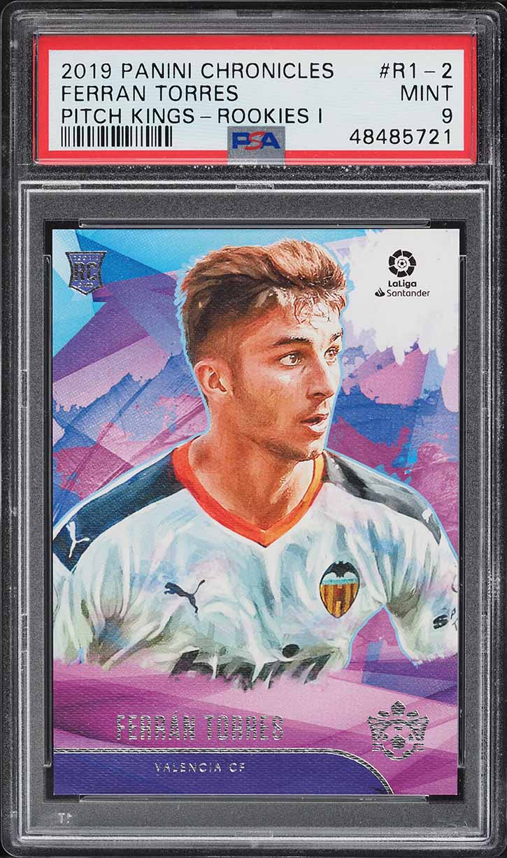 2019 Panini Chronicles Pitch Kings Ferran Torres ROOKIE #R1-2 PSA 9 MINT