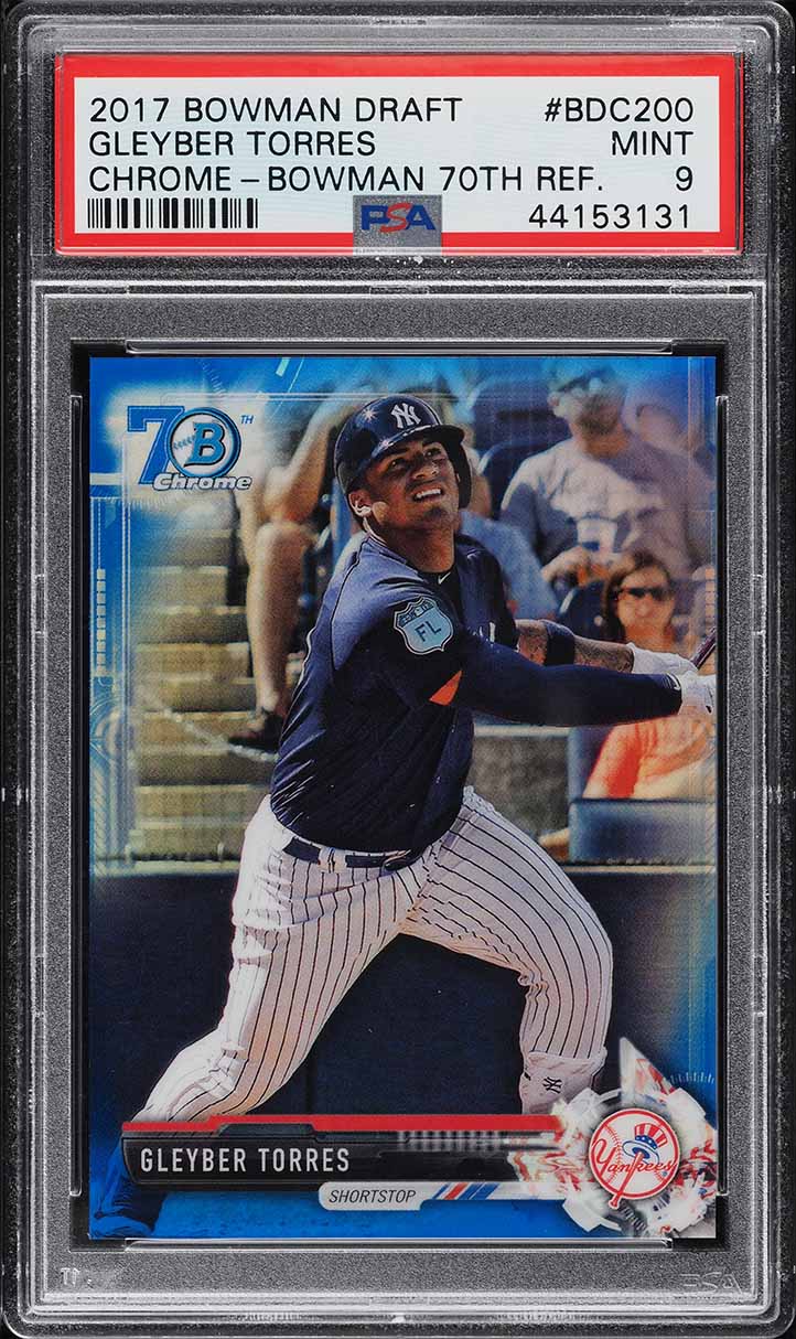 2017 Bowman Chrome Draft Gleyber Torres ROOKIE #BDC200 PSA 10 GEM