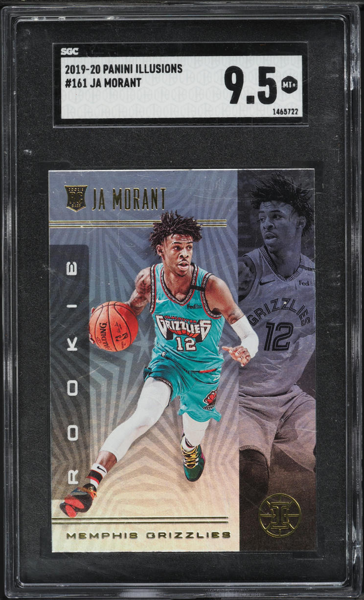 2019 Panini Illusions Ja Morant ROOKIE #161 SGC 9.5 MINT+