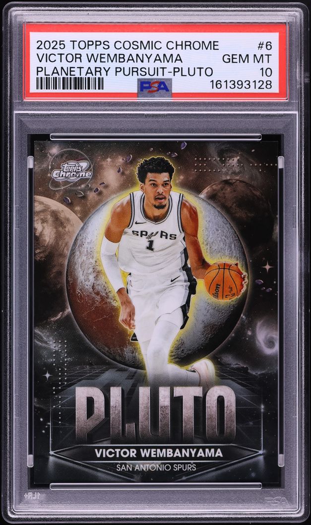 2025 Topps Chrome Cosmic Planetary Pursuit Pluto Victor Wembanyama #PPP-6 PSA 10 GEM MINT