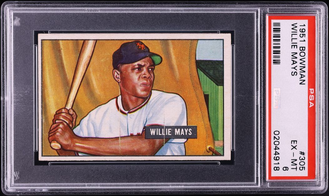 1951 Bowman Willie Mays ROOKIE #305 PSA 6 EXMT