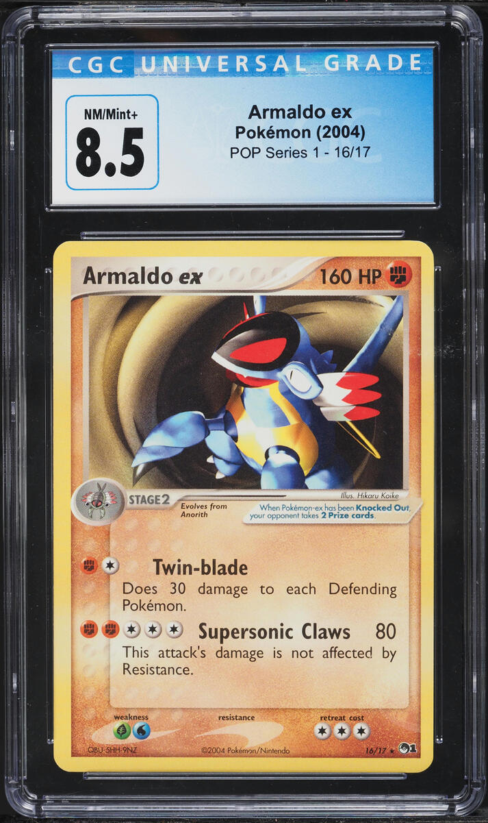 2004 Pokemon POP Series 1 Armaldo EX #16 CGC 8.5 NM-MT+