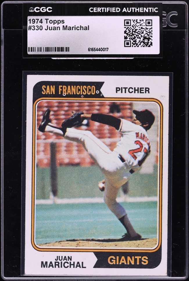 1974 Topps Juan Marichal #330 CGC AUTH