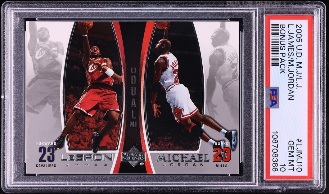 2005 Upper Deck MJ LJ Bonus Pack LeBron James Michael Jordan #LJMJ10 PSA 10 GEM MINT