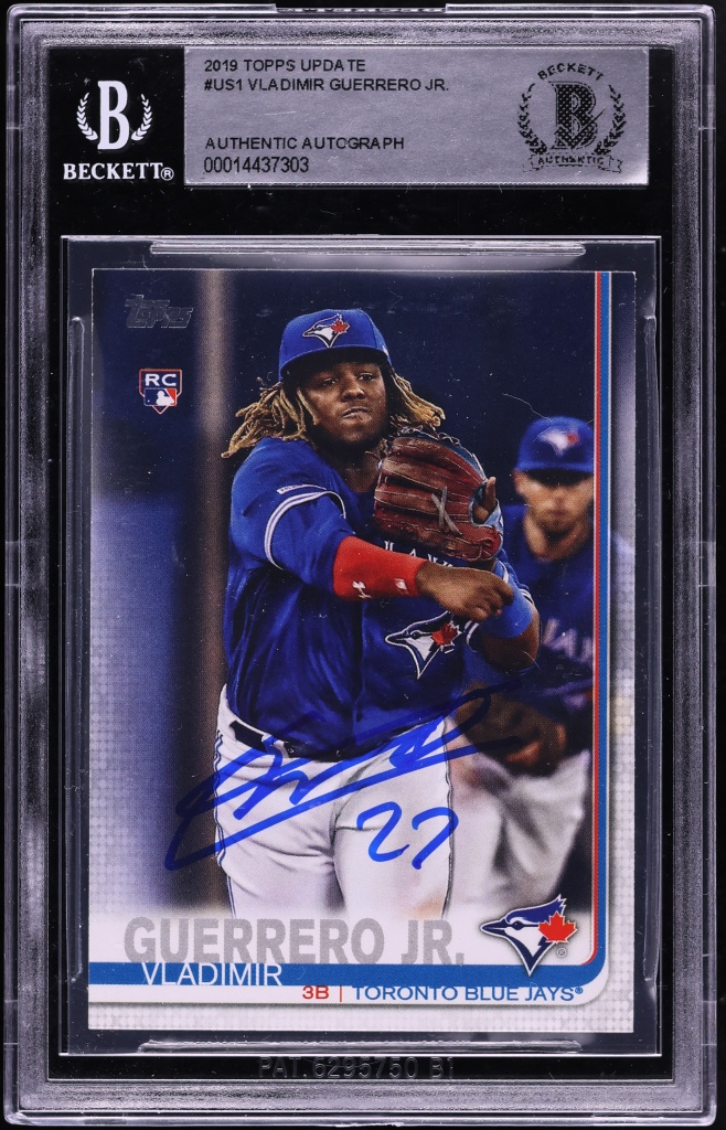 2019 Topps Update Vladimir Guerrero Jr. ROOKIE AUTO #US1 BGS AUTH