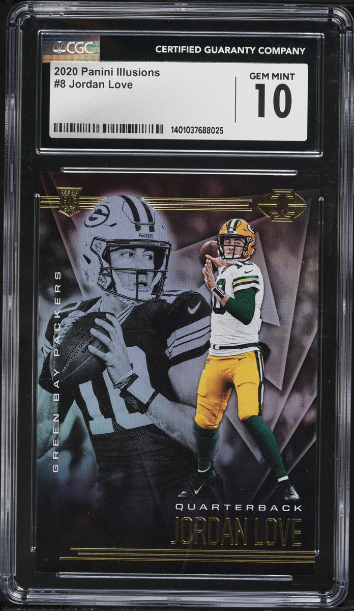 2020 Panini Illusions Jordan Love ROOKIE #8 CGC 10 GEM MINT