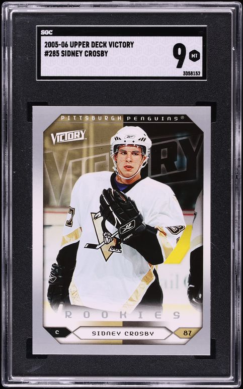 2005 Upper Deck Victory Sidney Crosby ROOKIE #285 SGC 9 MINT