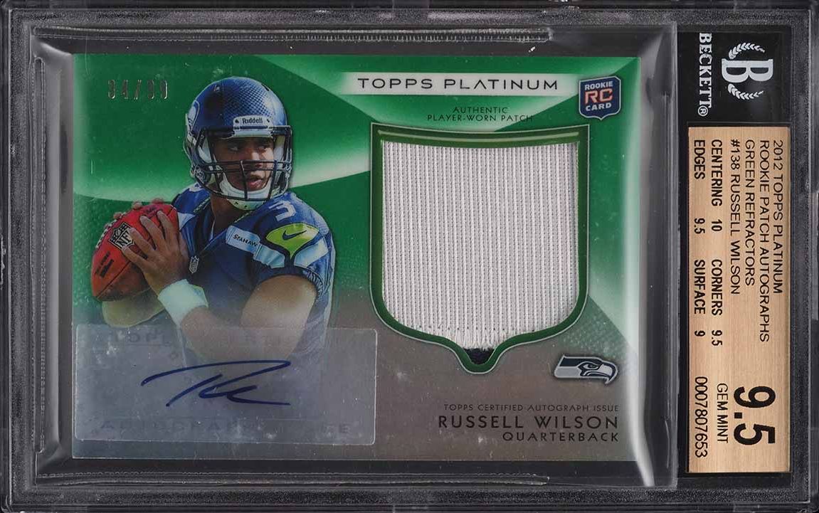 2021 Panini Absolute Kaboom! Russell Wilson #K18 PSA 9 MINT