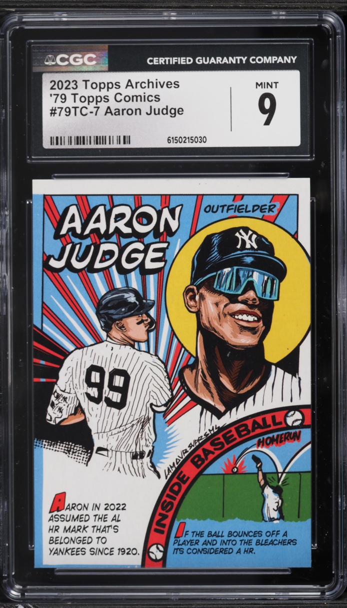 2023 Topps Archives '79 Comics Aaron Judge #79TC-7 CGC 9 MINT