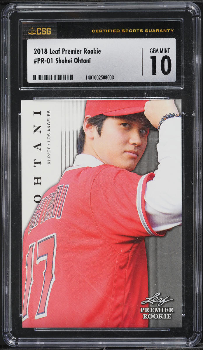 2018 Leaf Premier Shohei Ohtani ROOKIE #PR-01 CSG 10 GEM MINT
