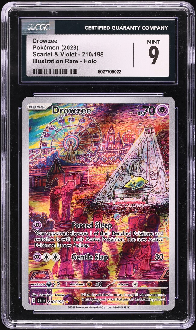 2023 Pokemon Scarlet & Violet Alt Art Drowzee #210 CGC 9 MINT