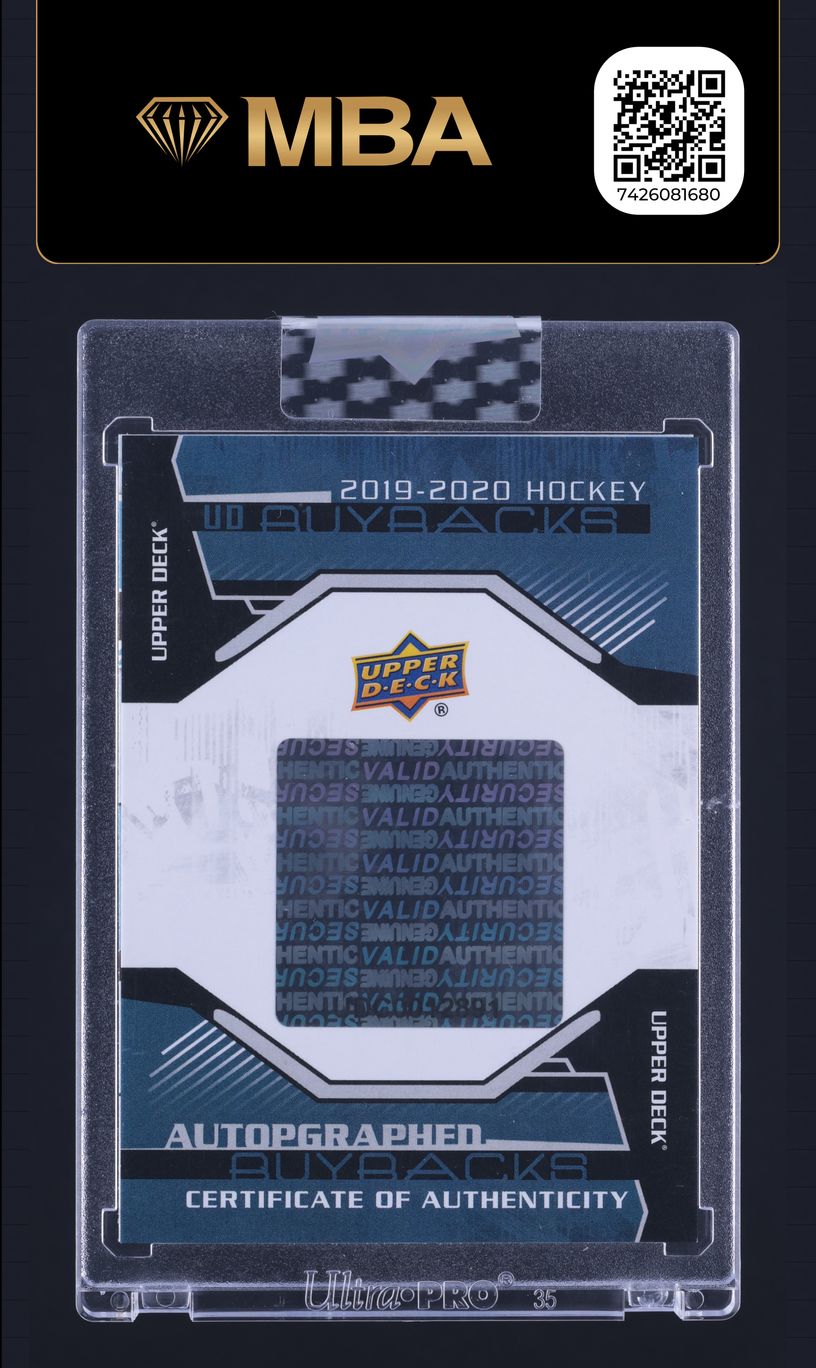 2019 Upper Deck Buybacks '16 Young Guns Auston Matthews AUTO /34 #201 MBA AUTH