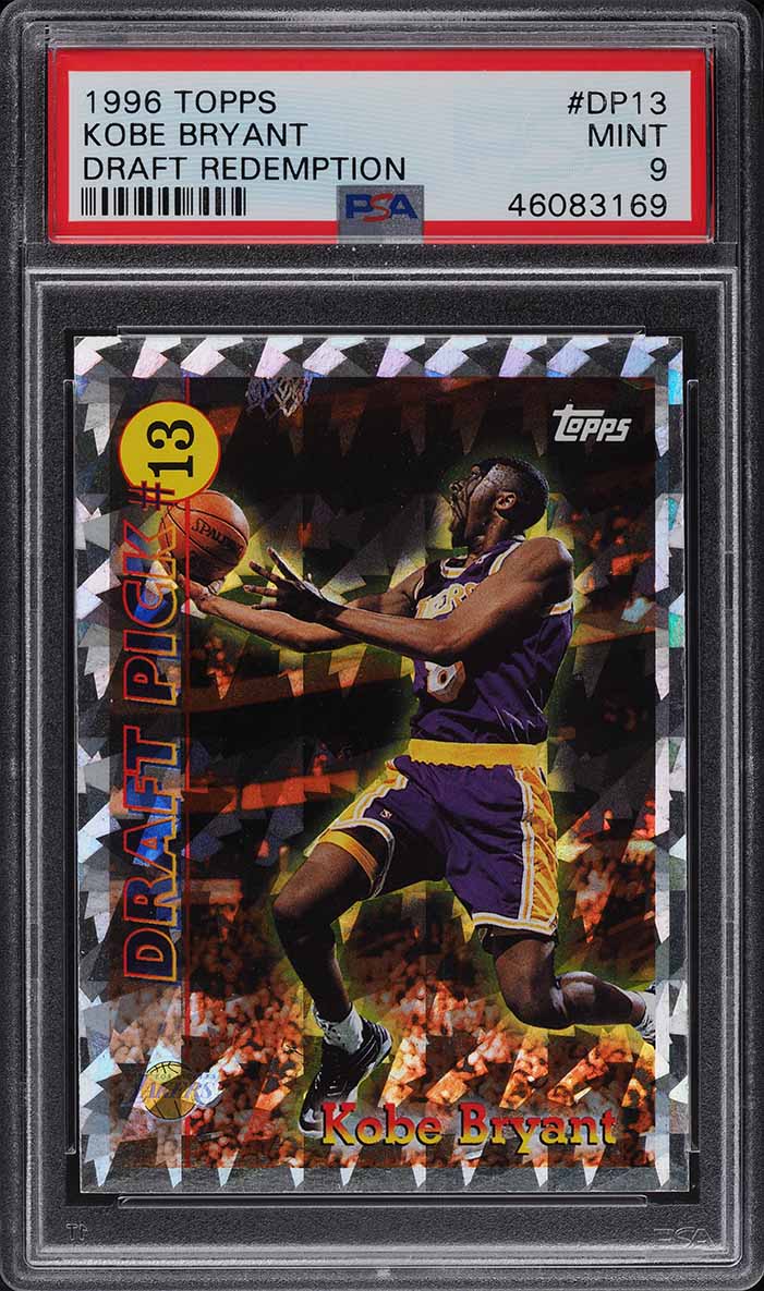 1996 Topps Draft Redemption Kobe Bryant ROOKIE #DP13 PSA 8 NM-MT