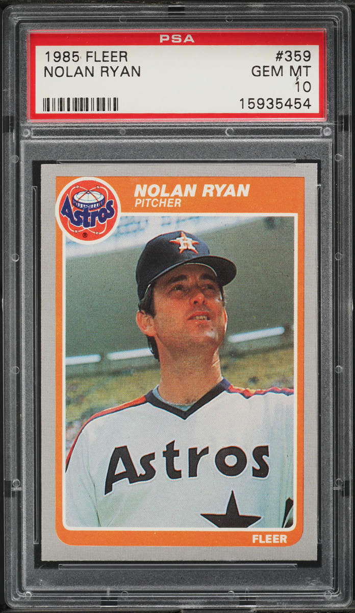 1985 Fleer Nolan Ryan #359 PSA 10 GEM MINT