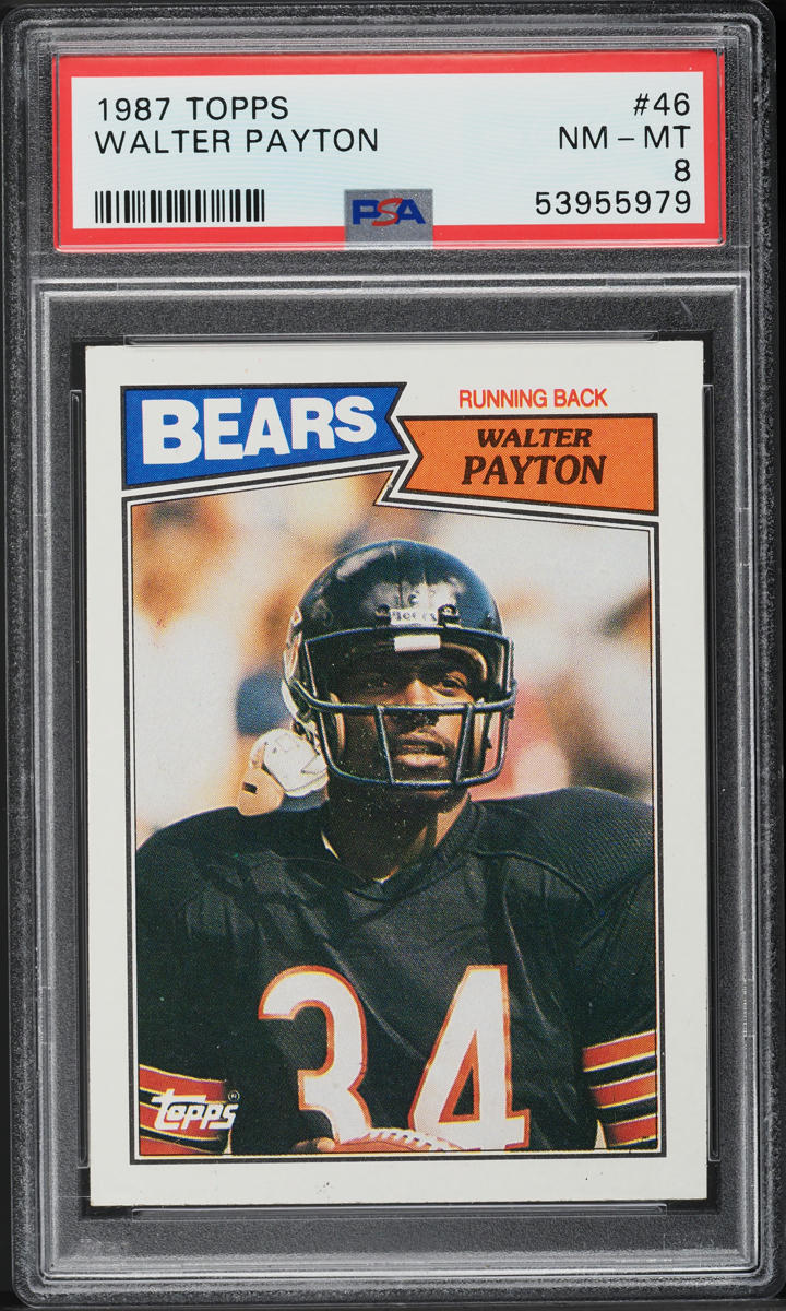 1987 Topps Football Walter Payton #46 PSA 8 NM-MT