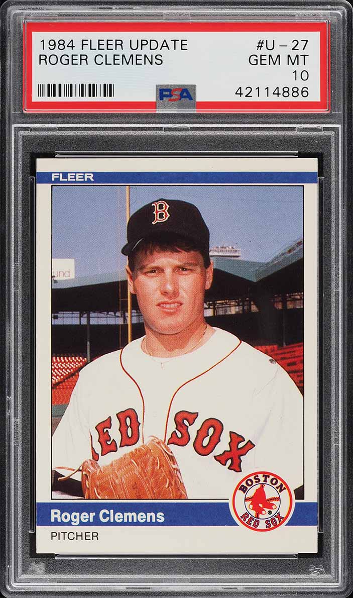 1984 Fleer Update Roger Clemens ROOKIE #27 PSA 10 GEM MINT