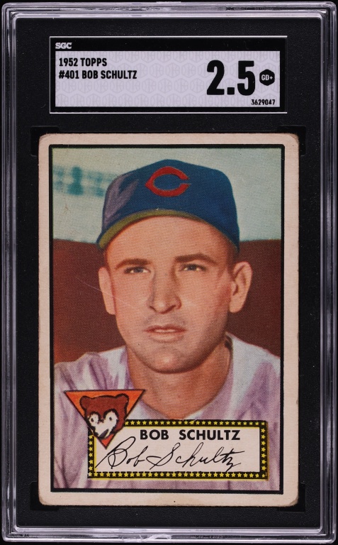 1952 Topps Bob Schultz #401 SGC 2.5 GD+