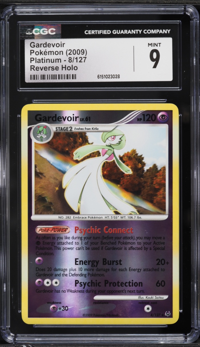 2009 Pokemon Platinum Reverse Holo Gardevoir #8 CGC 9 MINT