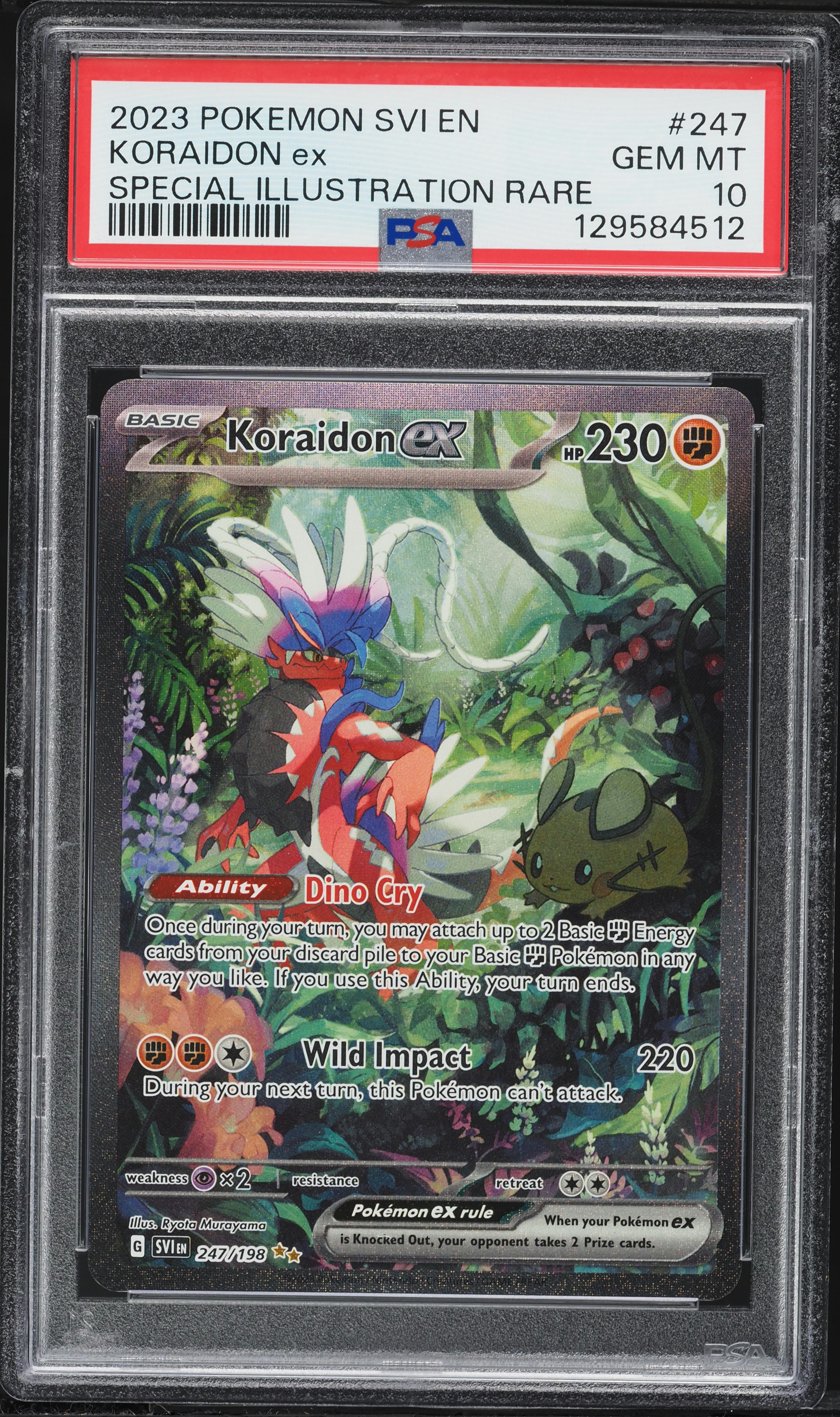 ポケモンカードゲーム 2023 Koraidon ex PSA 10 #103 Koraidon ex SAR 103/078 SV1S Scarlet ex - Pokemon Card