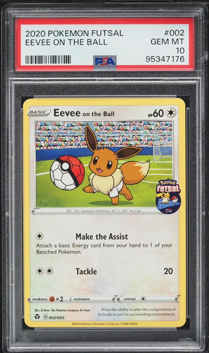 2020 Pokemon Sword & Shield Futsal Eevee On The Ball #2 PSA 10 GEM MINT