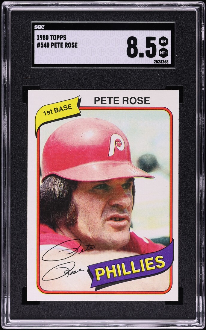 1980 Topps Pete Rose #540 SGC 8.5 NM-MT+